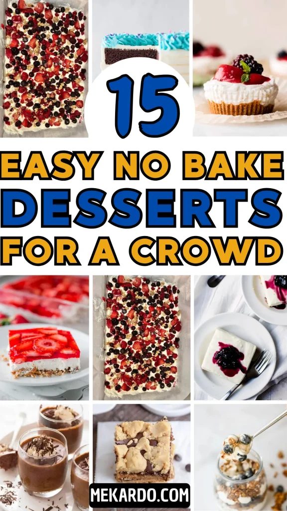 15 Easy No Bake Desserts For A Crowd