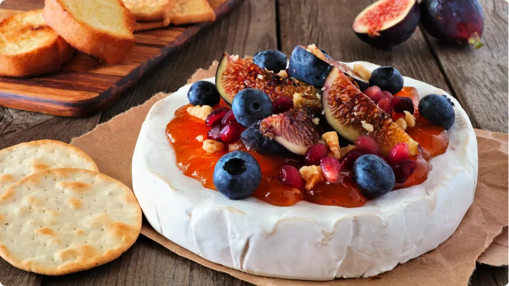 Baked Brie with Pomegranates